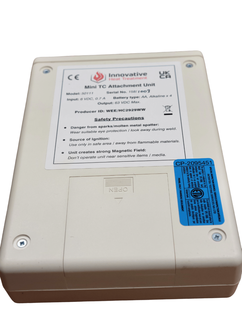 Mini weld thermocouple attachment unit CSA ETL Certified