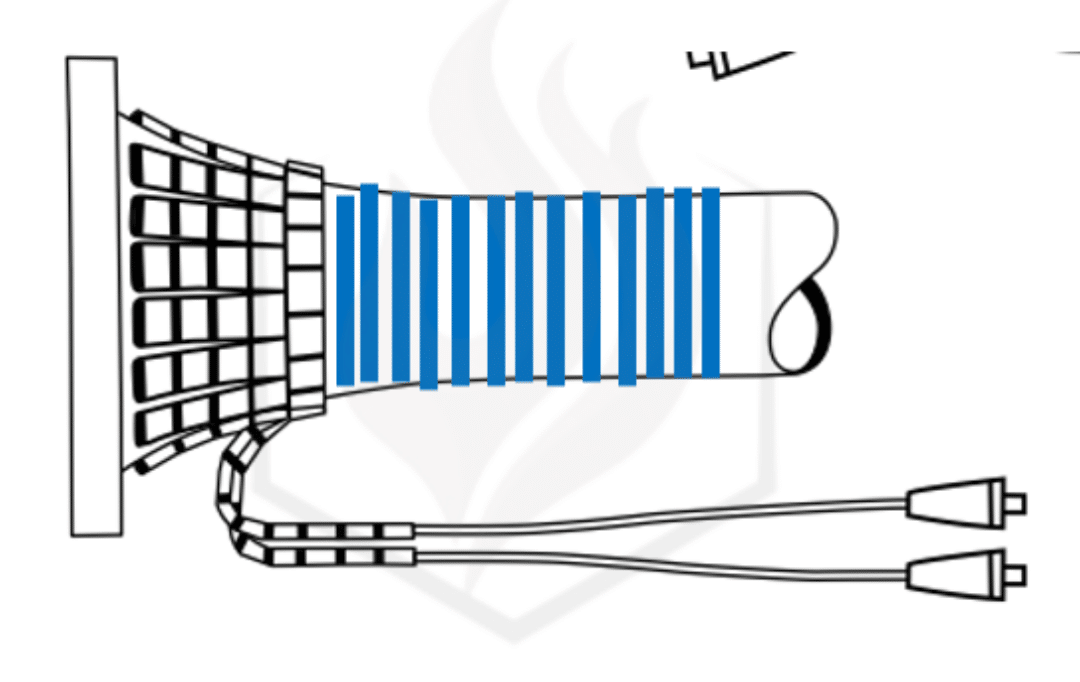 schematic setup of post weld heat treatment process PWHT small cylindrical workpiece with ceramic coil rope heater elements